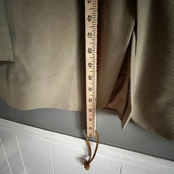 Vtg Tommy Hilfiger Mens Corduroy Blazer Jacket 44-46R Tan Business Office Formal